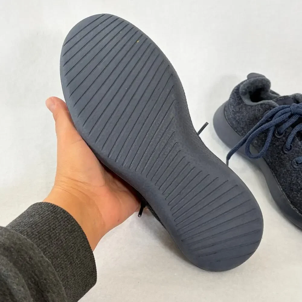 Allbirds Sneakers Womens 8 Navy Blue Wool Low Top Comfort Trainer Athletic Shoes - Picture 5 of 10